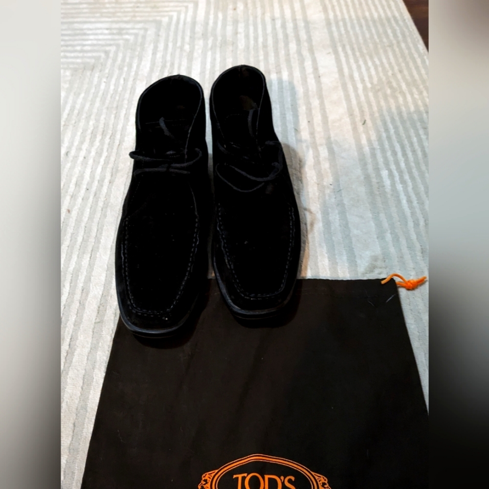Tod's Black suede shoes size 9 UK 10 USA